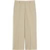 Max Mara Weekend Pantalone in canvas di cotone e lino WKDZircone