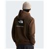 North Face Felpa Cappuccio Hoodie UOMO The North Face EVO Box NSE Regular Dark Chestnut