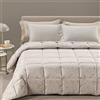 Caleffi Trapunta In Raso Jacquard Apollo Matrimoniale Dreaming Barocco Tortora Caleffi