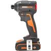 WORX WX265 Avvitatore a impulsi 20 V con 2 batterie 2 Ah e caricabatterie | Potente motore brushless, 3 velocità e 2 modalità, coppia 200 Nm, 3.400 giri/min, design leggero e compatto
