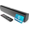 Majority Barra Soundbar Bluetooth 50W | Sound Bar TV e PC Compatta 2.0 | Casse per Televisore con Ingressi Ottico, RCA, USB, AUX, MP3 | Altoparlante Wireless con Telecomando Bowfell