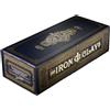 Roxley Games | Iron Clays 100 | Luxury Gaming Chip Set Accessory For Tabletop Games And Poker, Vintage Design, Magnetically Sealed Box, Stackable Tray | 2 Players | 20 To 40 Minutes