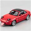 MODVKVK Mazda MX-5 Miata 1:32 Modellino Macchinina con Luce e Musica, Capote Rimovibile, Funzione Pull-Back, Pressofuso in Lega, Ideale per Bambini dai 3 anni e Collezionisti (Rosso)
