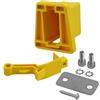 Dolvitrny Pieghevole Bicicletta Carrier Bag Holder Adapter (giallo) | PA66 - Staffa di montaggio anteriore in fibra di vetro con blocco cuscinetto stabile, compatibile con Brompton e per dahon