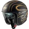 Premier Casco Moto Jet Premier VINTAGE FR GOLD CHROMED BM Oro Opaco