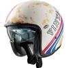 Premier Casco Moto Jet Premier VINTAGE BTR 12 BM Bianco Blu Rosso Op