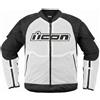 Icon Giacca Moto Icon OVERLORD3 MESH CE Bianco Nero