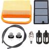 ZAMDOE Filtro Aria Parti di Ricambio per Stihl TS410 TS410Z TS420 TS420Z TS480 TS500i Sostituisce#4238 140 4401, con Pre Filtro Candela Primer Bulb Filtro Carburante Linea Carburante