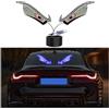 Lcxecnw Luci a LED per finestrino auto, luci diavolo occhio diavolo, luci dinamiche per auto, parabrezza e lunotto posteriore, presa USB con pulsante di controllo