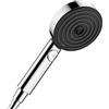 hansgrohe Pulsify S 24111001 - Soffione doccia a 3 getti PowderRain, IntenseRain, con massaggio pulsante, cromato, 10,2 cm