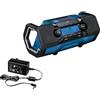 Bosch Professional 18V System Radio da cantiere a batteria GPB 18V-2 SC (ricezione tramite DAB+, Bluetooth, FM e AUX, incl. 1 alimentatore, 1 cavo AUX, 1 batteria a bottone al litio da 3V CR2032)