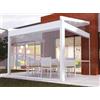 Tende Cristal Tenda Cristal trasparente con ZIP antivento e guide laterali