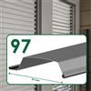 LeTapparelle Frangisole guidato con lamelle da 97mm autoportante (P97)