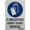 LeTapparelle Cartello in PVC - OBBLIGO GUANTI MONOUSO