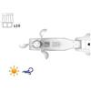 LeTapparelle Anemometro SOLE e VENTO con pannello solare KIT H/W (solo per motori radio monodirezionali)
