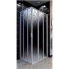 Docciabox Box Doccia Angolare 2 lati a Scomparsa in Acrilico Telaio Alluminio Bianco Senza Guide - Misura: 75 x 75 x h100
