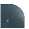 SolidStone Piatto doccia Semicircolare in pietra SOLIDSTONE alto 2,8 cm - Grafite nero - Misura: 80x80 x 2,8h
