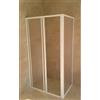 Docciabox Box doccia acrilico - 2 lati, fisso piu' scorrevole - Misura: 70 x 95 x h185
