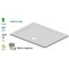 Docciabox Piatto doccia flat in resina alto 3cm (rettangolare) - Misura: 90 x 120 x 3h