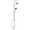 Docciabox Colonna doccia a ponte in acciaio inox anticalcare 3 getti con soffione e doccetta Alpha