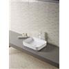 Docciabox Lavabo in ceramica rettangolare da appoggio 500 x 390 mm