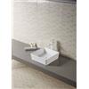 Docciabox Lavabo in ceramica quadrato da appoggio 390 x 390 mm