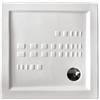 Docciabox Piatto doccia in ceramica Althea ITO alto 5,5 cm (quadrato) - Misure: 90 x 90 x h5.5