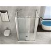 Docciabox Box doccia tre lati - 3 Fissi e 1 Porta Scorrevole Cristallo 8 MM - Misura: 90 x 120 x 90 x h195