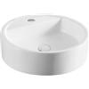 Docciabox Lavabo d'appoggio tondo diametro 49 cm senza troppo pieno