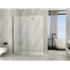Docciabox Parete doccia in cristallo 8 mm Walk-in con Sistema di porte Scorrevoli - Telaio Cromo - Misura: 160 x h195 cm