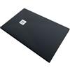 SolidStone Piatto doccia in pietra SOLIDSTONE alto 2,8 cm - Nero Profondo Intenso RAL 9005