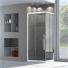 Docciabox Box doccia con telaio BIANCO cristallo 6 mm trasparente - Misura: 70 x 100 x h195 cm