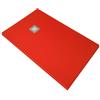 SolidStone Piatto doccia in pietra SOLIDSTONE alto 2,8 cm - ROSSO POMPEI RAL 3002 - Misura: 80x140 x 2,8h