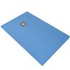 SolidStone Piatto doccia in pietra SOLIDSTONE alto 2,8 cm - Azzurro Cilento RAL 5014 - Misura: 80x130 x 2,8h