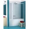 Docciabox Box in Kit Fai da Te per Vasca in PVC a Soffietto 1 Lato Apertura Laterale Simply - Misura: 150 X h150