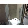 Docciabox Box Doccia Disabili Fisso e Porta Sdoppiata Cristallo 6 MM Trasparente Telaio Cromo - Misura: 90 x 90 x h190 cm