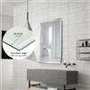Docciabox Specchio rettangolare senza cornice 70 x 90 cm Design Moderno