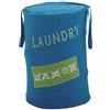 Docciabox Cesto portabiancheria serie Laundry Gedy colore Azzurro o Bianco