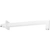 REMER Rubinetterie Braccio Doccia in Ottone Sezione Quadrata Bianco Opaco - REMER Rubinetterie