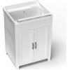 Adventa/Mongardi Adventa Mobile Lavatoio in Resina di PP Misure 60L x 50P x 85H cm Bianco
