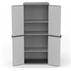 Adventa/Mongardi Adventa Armadio in resina di PVC e PP 2 Ante 3 Ripiani Modulare Misura: 68L x 40P x 165H