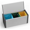 Adventa/Mongardi Adventa Cassapanca per Raccolta differenziata in resina di PVC e PP Misura: 85L x 34P x 38H cm