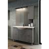 Docciabox Mobile bagno a terra con piedini - larice grigio 105 cm