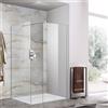Docciabox Parete doccia Walk In in cristallo 8mm 2 lati trasparente - Misura: 90 x 100 xh195