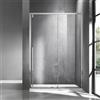 Docciabox Box Porta Doccia Scorrevole Soft Close Telaio CROMATO Cristallo 8mm H 200 - Misura: 130 x h200 cm