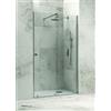 Docciabox Box Porta Doccia Scorrevole Frameless Telaio CROMATO Cristallo 8mm H 200 - Misura: 150 x h200 cm
