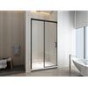 Docciabox Box Porta Doccia Scorrevole Frameless Telaio NERO Cristallo Anticalcare 8mm H 200 - Misura: 147-150 xh200cm