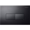 Docciabox Placca per Cassetta Incasso Pucci Eco Colore Nero Opaco 2 pulsanti Modello Linea