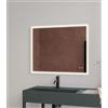 Docciabox Specchio da Bagno Specchio Retroilluminato con Bordo Luminoso Modello Reflex