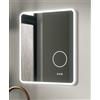 Docciabox Specchio LED Retroilluminato con Comandi Touch e Design Minimal Modello Orbit